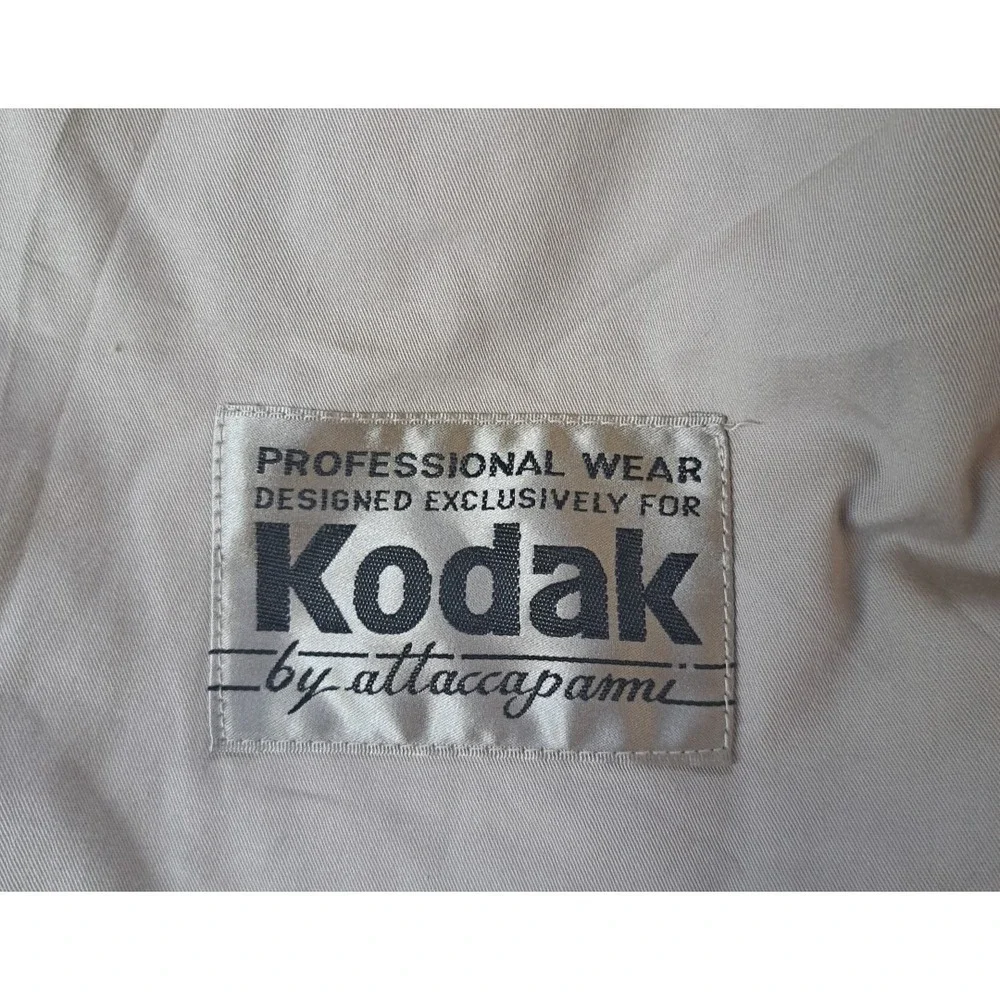 KODAK Attaccapami Photographers Vest L Khaki Adjustable‎ Vented Multiple Pockets
